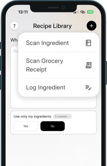 Recipe tab